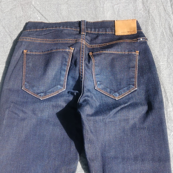 Size 00 / 24 A Lucky Brand Brooke Straight Dark Blue Jean 5 pocket - Picture 13 of 15